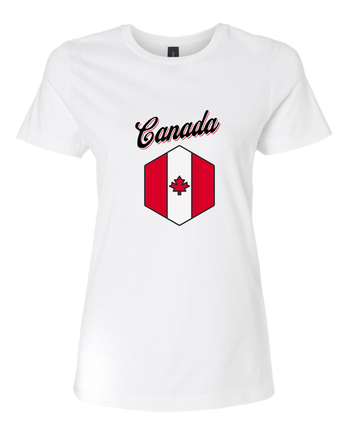 T-shirt blanc à manches courtes pour femme