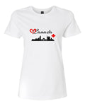 Women’s short sleeve t-shirt white Canada Canada print