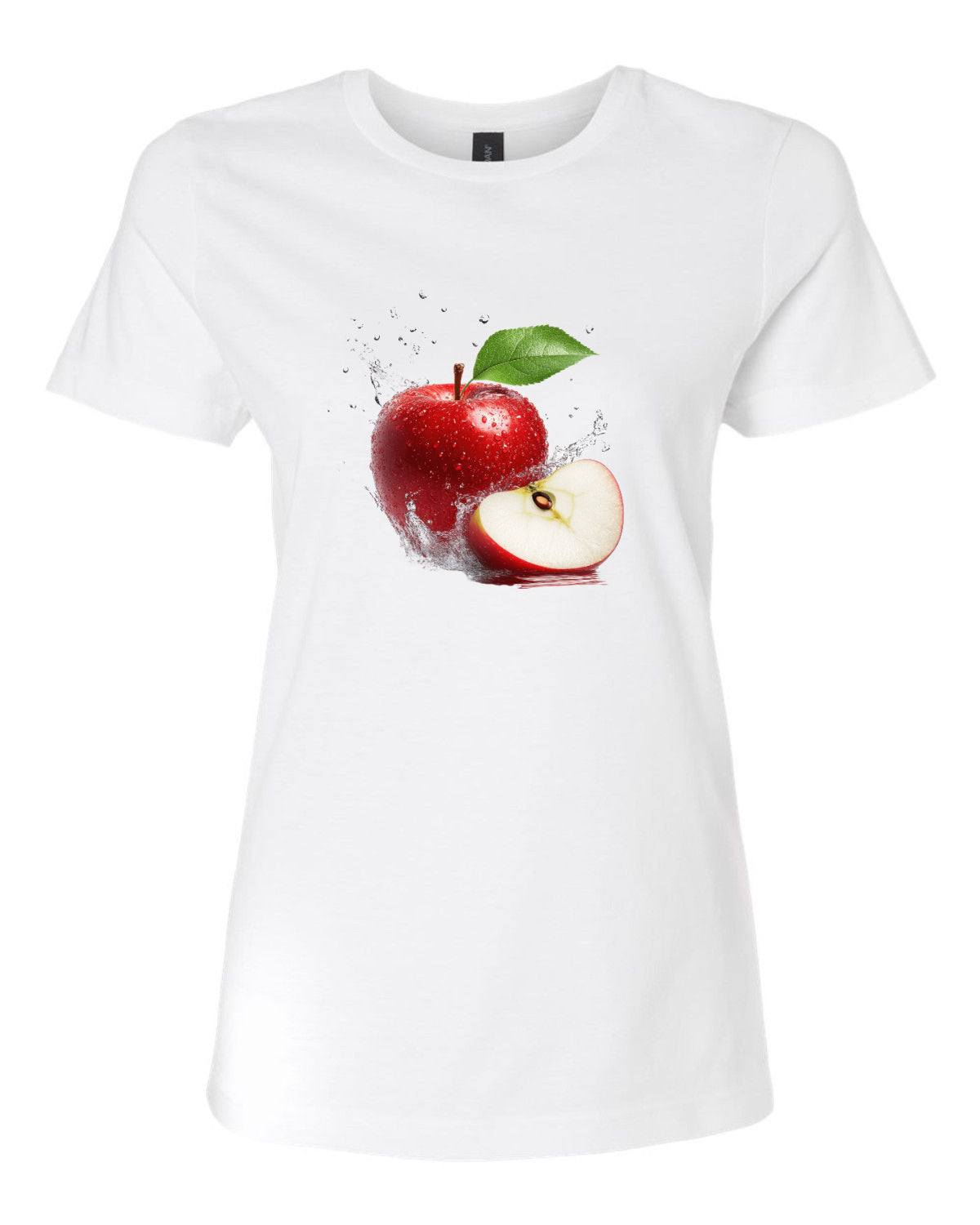 T-shirt blanc à manches courtes pour femme
