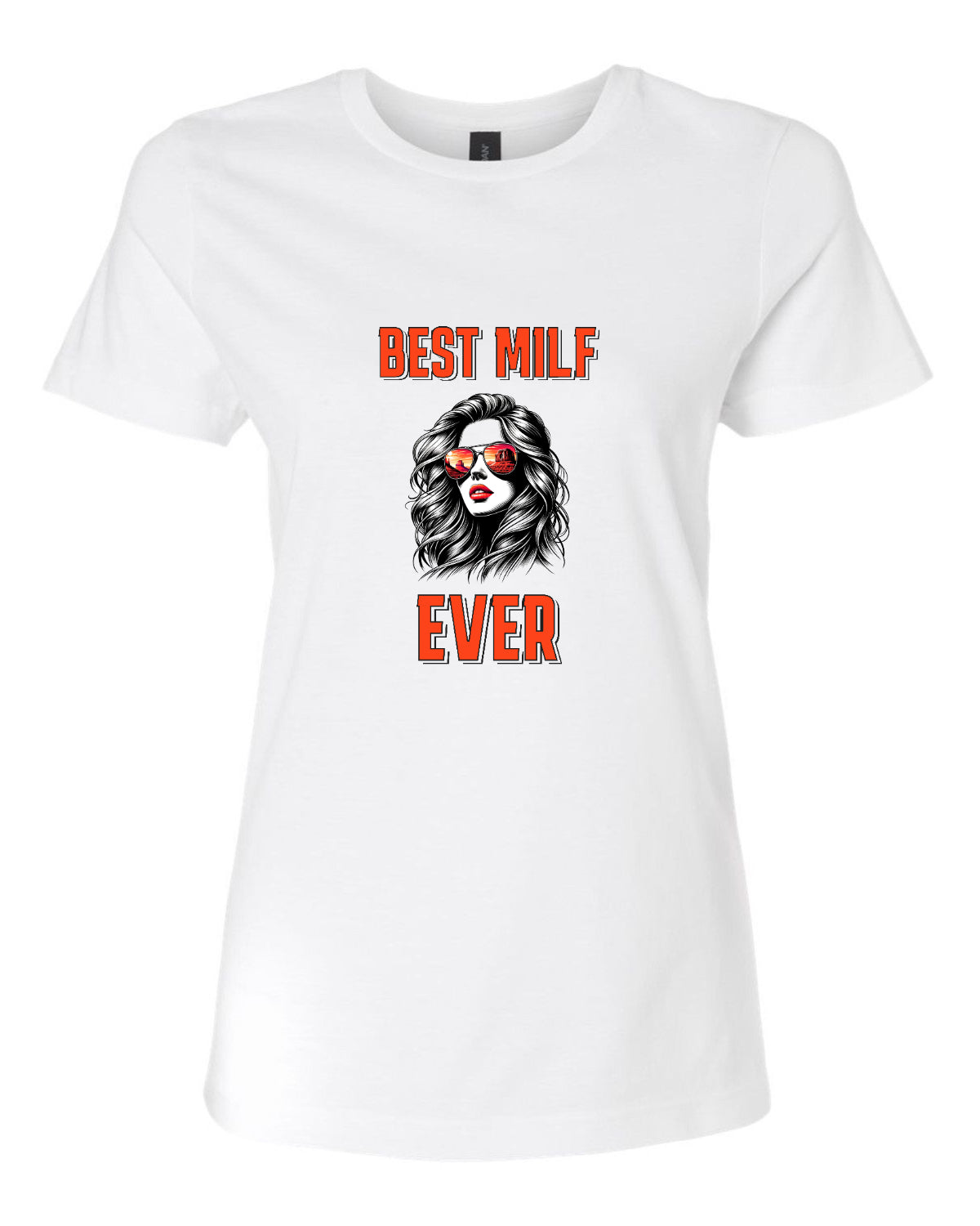 T-shirt blanc à manches courtes pour femme