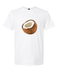 Men’s short sleeve t-shirt white coconut print
