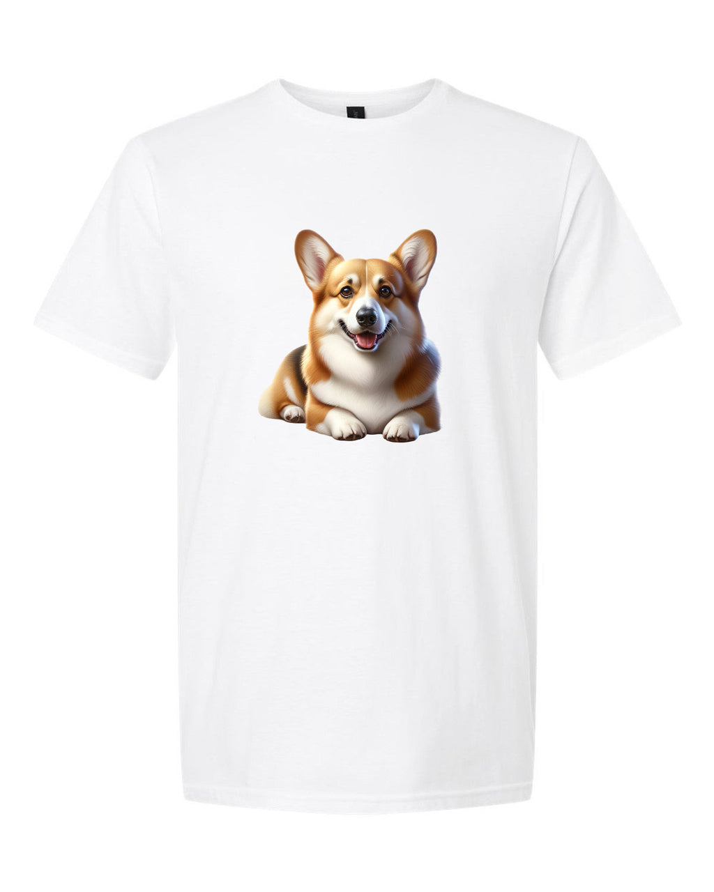 Men’s short sleeve t-shirt white korgi print