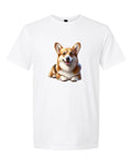 Men’s short sleeve t-shirt white korgi print