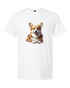 Men’s short sleeve t-shirt white korgi print