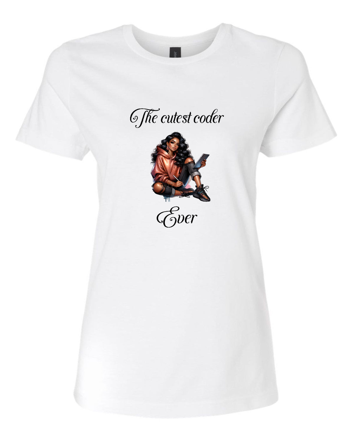 T-shirt blanc à manches courtes pour femme
