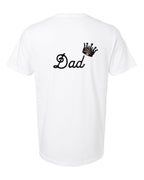 Men’s short sleeve t-shirt white Dad back print