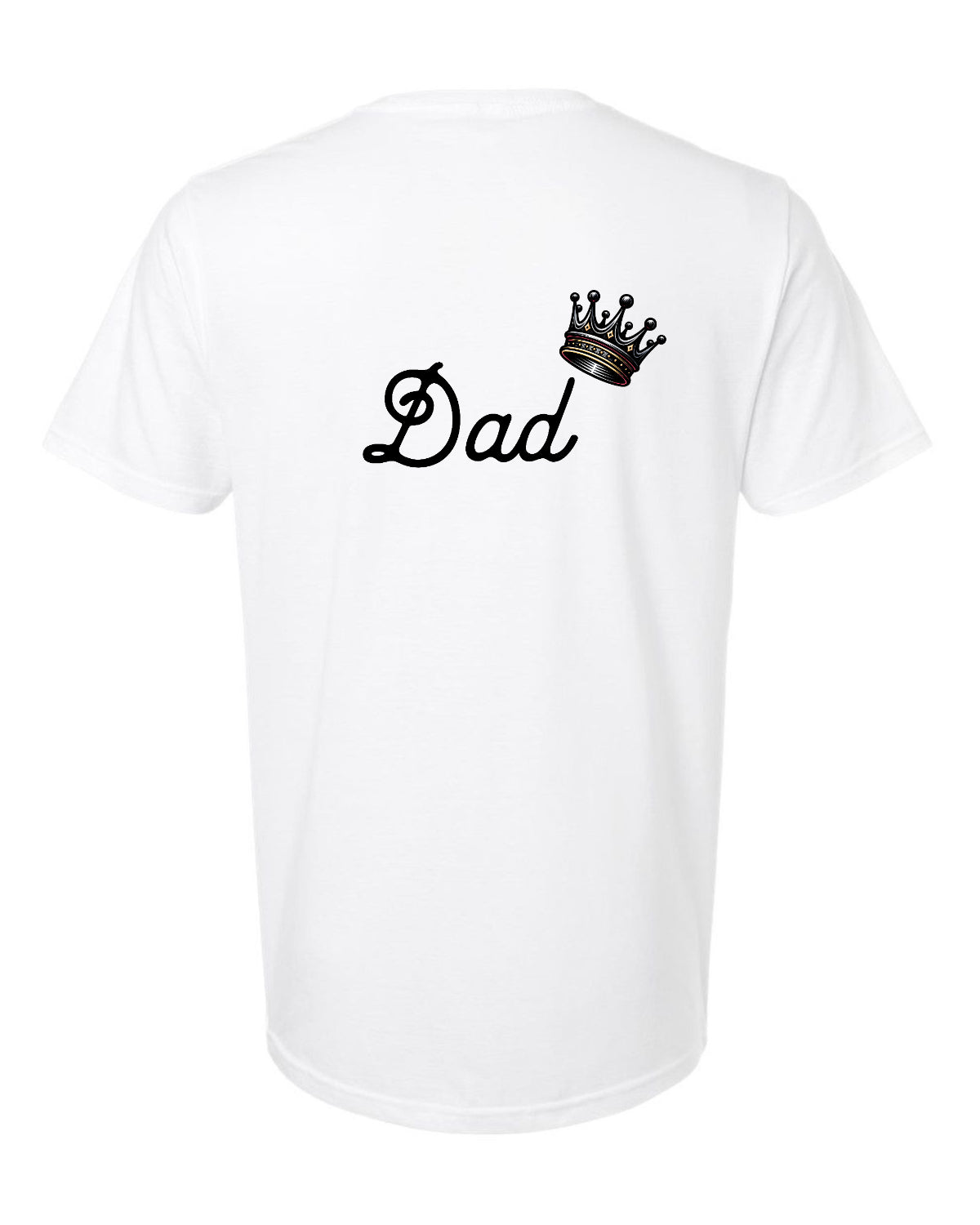 Men’s short sleeve t-shirt white Dad back print