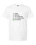 Men’s short sleeve t-shirt white medicine print