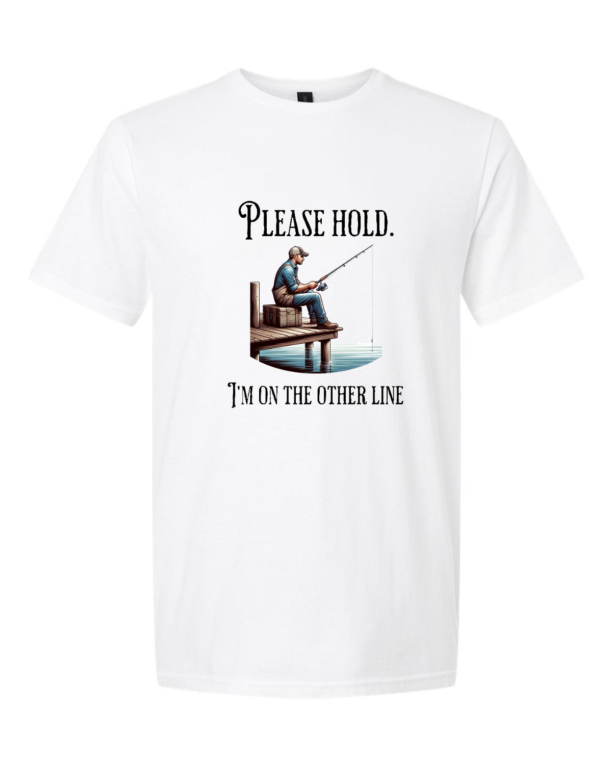Men’s short sleeve t-shirt whit please hold print