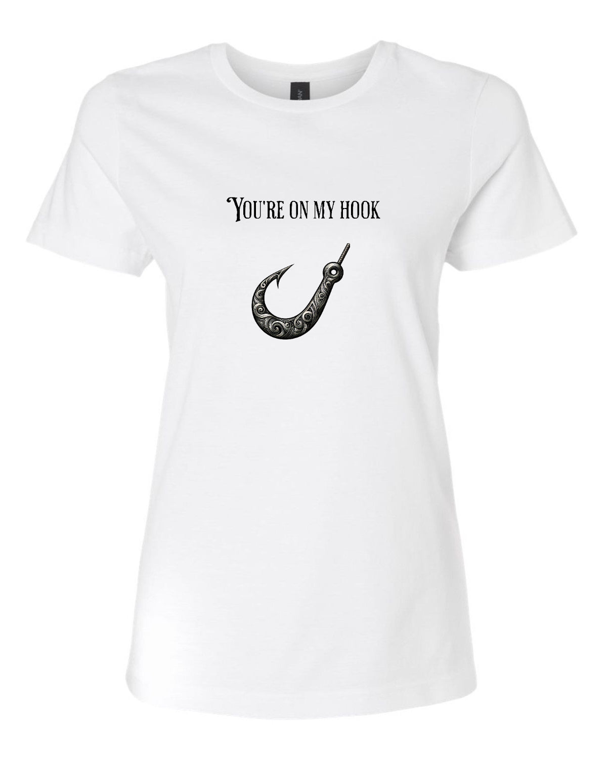 Women’s short sleeve t-shirt white Hook print