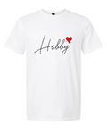 Men’s short sleeve t-shirt white hubby print