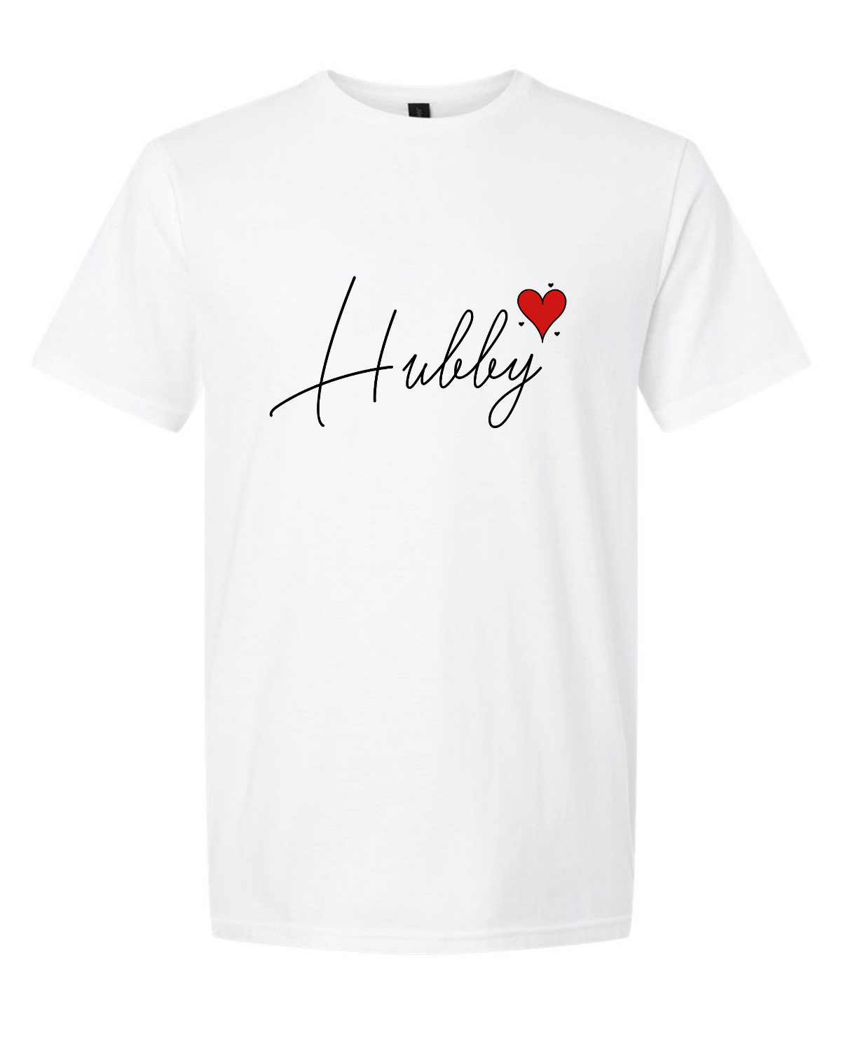 Men’s short sleeve t-shirt white hubby print