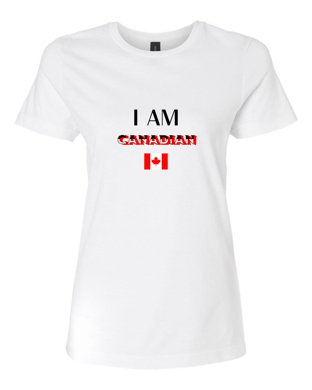 Women’s short sleeve t-shirt white Canada print