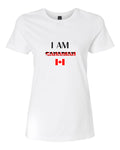 Women’s short sleeve t-shirt white Canada print
