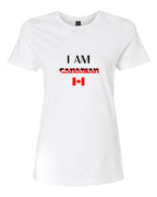 Women’s short sleeve t-shirt white Canada print