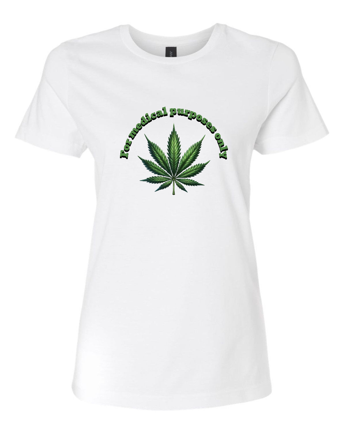 Women’s short sleeve t-shirt white grass print