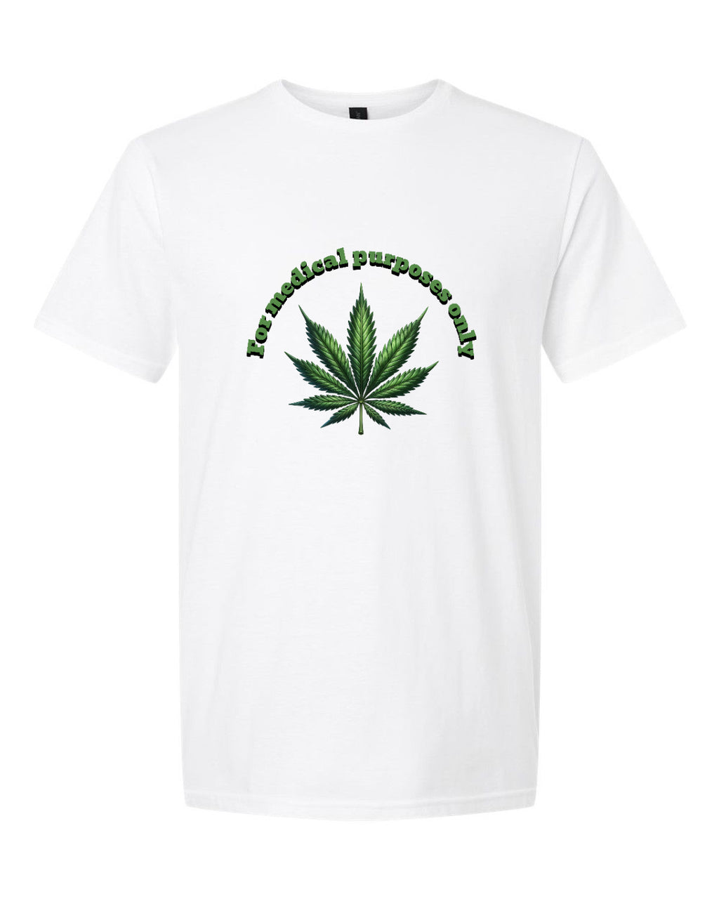 Men’s short sleeve t-shirt white grass print