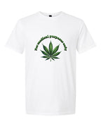 Men’s short sleeve t-shirt white grass print
