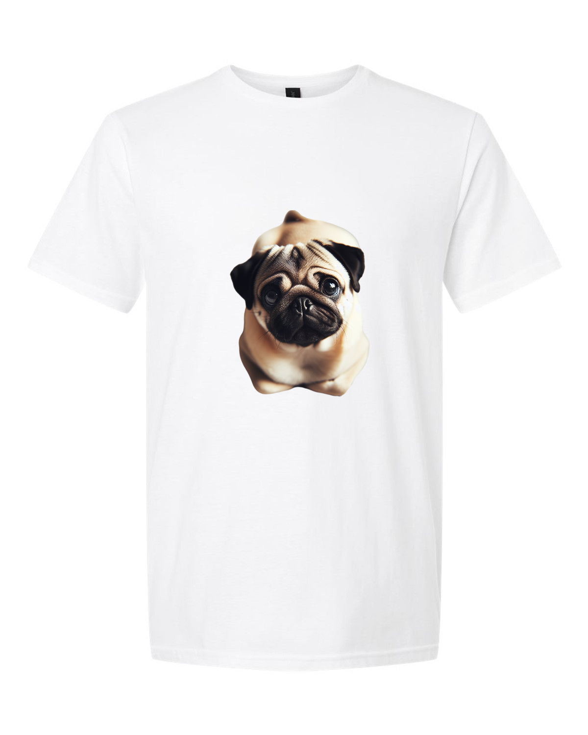 Men’s short sleeve t-shirt white mops print