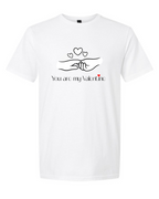 Men’s short sleeve t-shirt white my valentine print