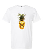 Men’s short sleeve t-shirt white pineapple print