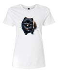 T-shirt blanc à manches courtes pour femme