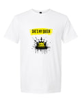 Men’s short sleeve t-shirt white queen print
