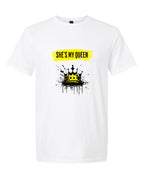 Men’s short sleeve t-shirt white queen print
