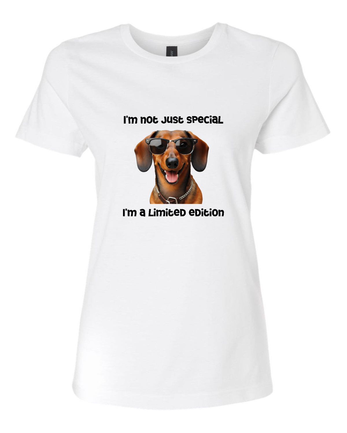 Women’s short sleeve t-shirt white limited edition print