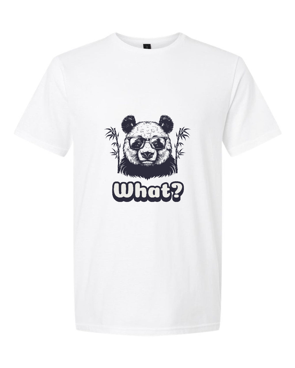 Men’s short sleeve t-shirt white panda print
