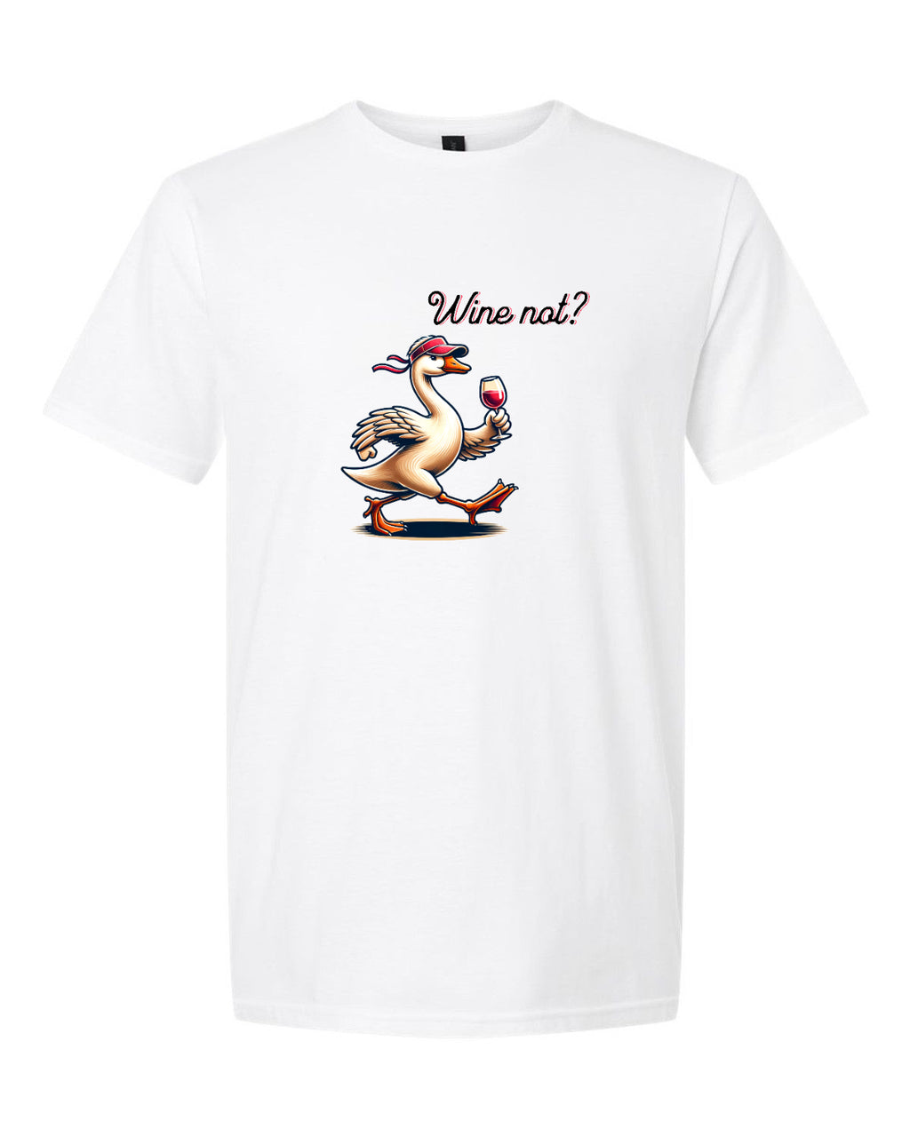 Men’s short sleeve t-shirt white wine not print